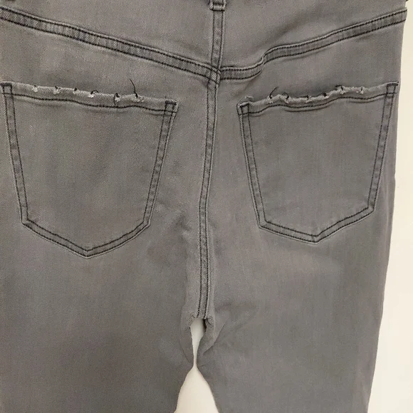 Express Super Highrise Grey Mom Jeans Size 0 Regular - Picture 5 of 12
